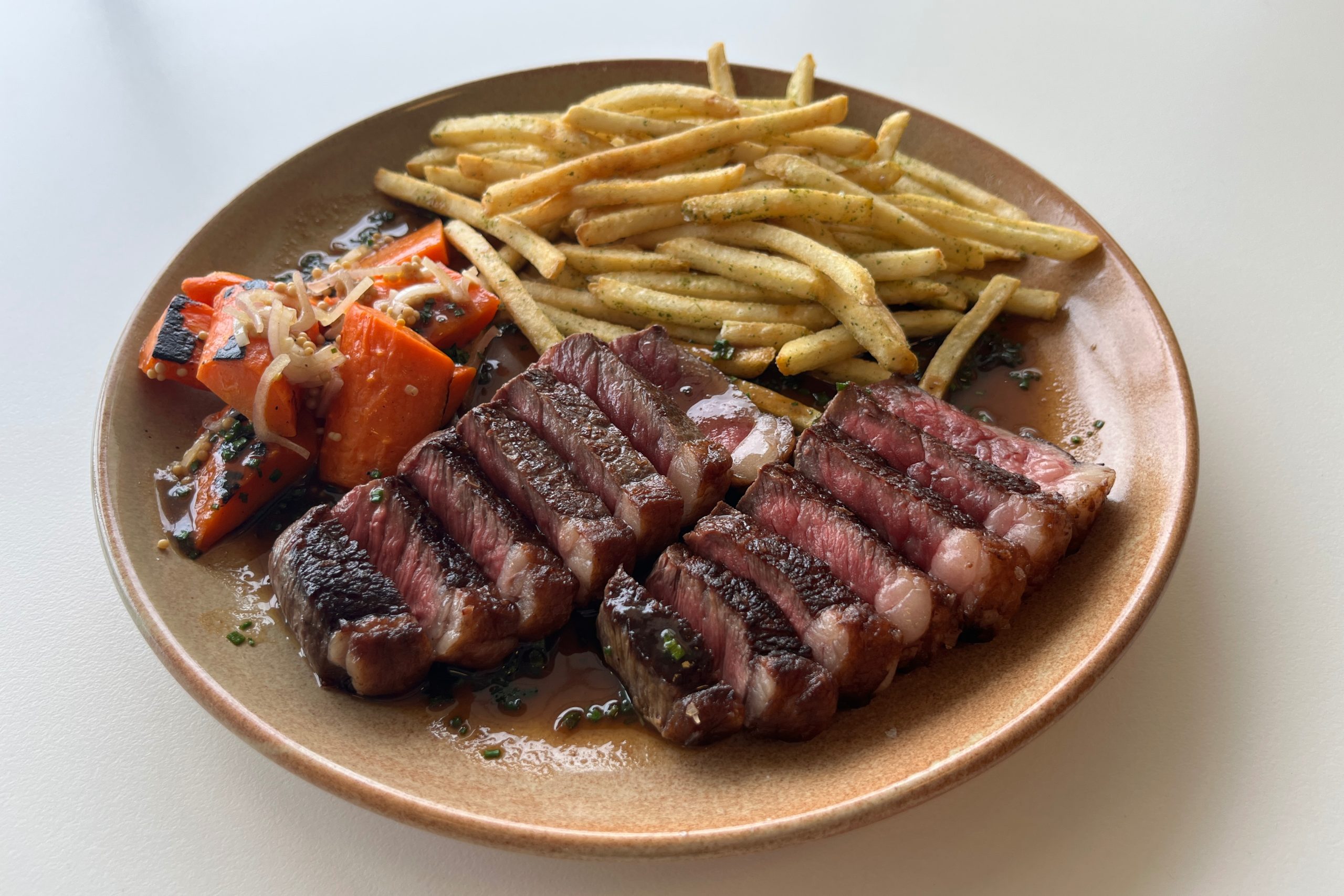 Steak with chips
